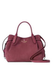 Kate Spade New York Dumpling Suede Small Satchel Dark Merlot 