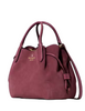 Kate Spade New York Dumpling Suede Small Satchel Dark Merlot 