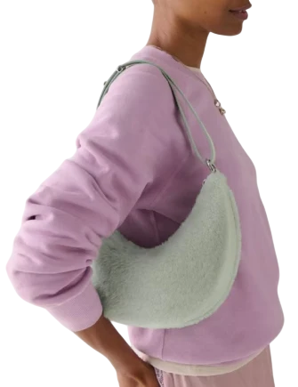 Kate Spade New York Duo Shearling Crossbody Bag Mint Frosting
