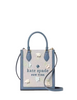 Kate Spade New York Ellie Applique Mini Tote Blue