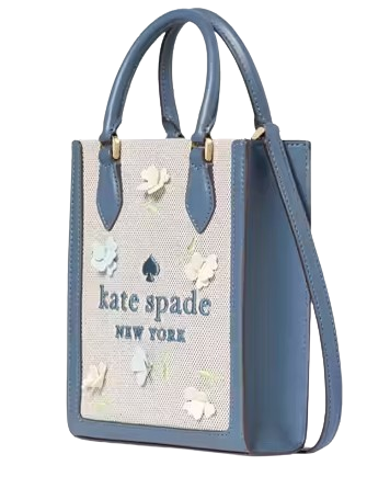 Kate Spade New York Ellie Applique Mini Tote Blue