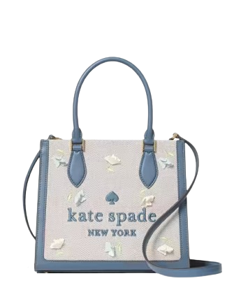 Kate Spade New York Ellie Applique Small Tote Blue