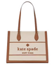 Kate Spade New York Ellie Canvas Large Tote Warm Gingerbread