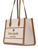 Kate Spade New York Ellie Canvas Large Tote Warm Gingerbread