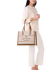Kate Spade New York Ellie Canvas Large Tote Warm Gingerbread