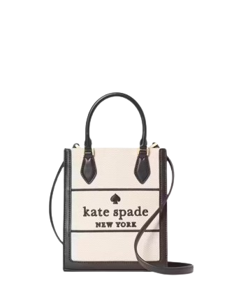 Kate Spade New York Ellie Canvas Mini Tote Black