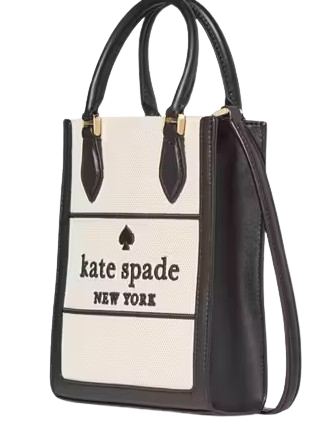 Kate Spade New York Ellie Canvas Mini Tote Black