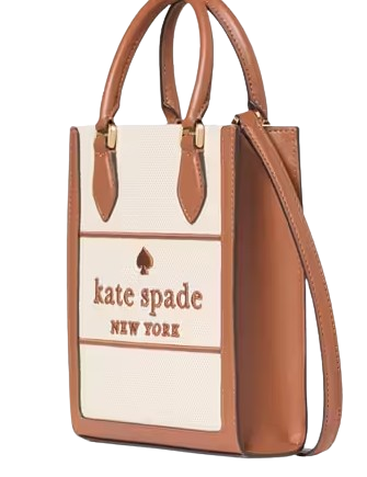 Kate Spade New York Ellie Canvas Mini Tote  Warm Gingerbread 