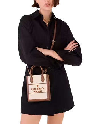 Kate Spade New York Ellie Canvas Mini Tote  Warm Gingerbread 
