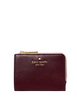 Kate Spade New York Floral Interior Small L-zip Wallet Grenache