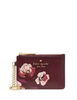 Kate Spade New York Floral Key Ring Card Holder Grenache