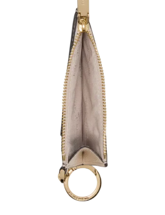 Kate Spade New York Floral Key Ring Card Holder Milk Glass 