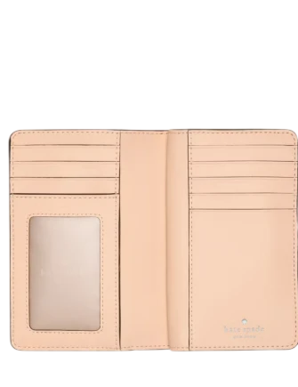 Kate Spade New York Floral Medium Bifold Wallet Crisp Peach