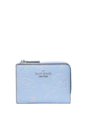 Kate Spade New York Floral Small L-zip Wallet North Star
