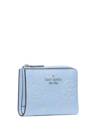 Kate Spade New York Floral Small L-zip Wallet North Star