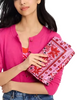 Kate Spade New York Fold Bandana Printed Clutch Carousel Pink