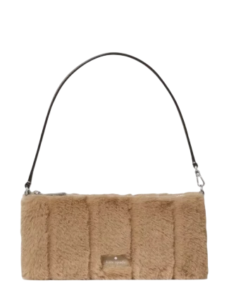 Kate Spade New York Gemini Faux Fur Mini Bag  Natural 