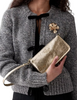 Kate Spade New York Gemini Metallic Mini Bag Gold