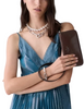 Kate Spade New York Gemini Shiny Leather Mini Bag Hot Fudge