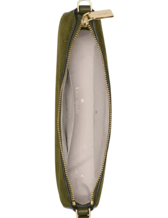 Kate Spade New York Gemini Suede Convertible Wristlet Enchanted Green