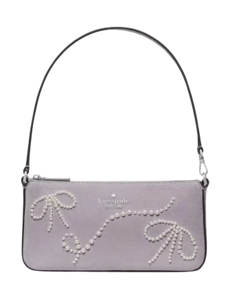 Kate Spade New York Gemini Suede Mini Bag Icy Lavender