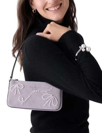 Kate Spade New York Gemini Suede Mini Bag Icy Lavender