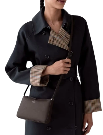 Kate Spade New York Ginnie Crossbody Bag Hot Fudge