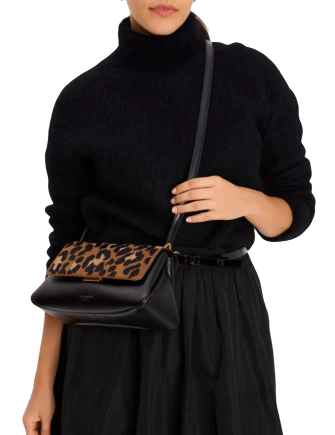 Kate Spade New York Grace Leopard Suede Shoulder Bag