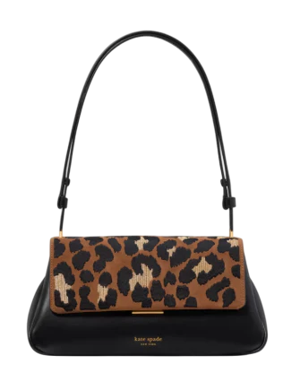 Kate Spade New York Grace Leopard Suede Shoulder Bag