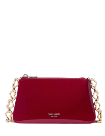 Kate Spade New York Grace Patent Pochette Dark Scarlet