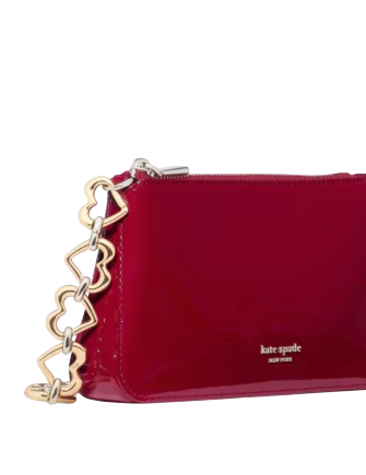 Kate Spade New York Grace Patent Pochette Dark Scarlet