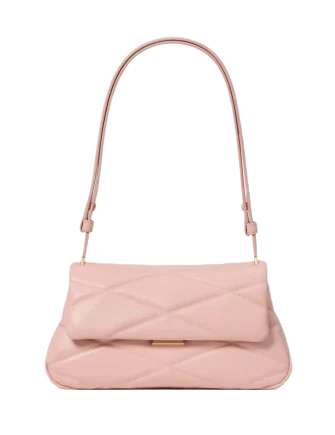 Kate Spade New York Grace Quilted Convertible Shoulder Bag Rose Smoke