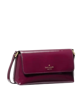 Kate Spade New York Gwen Patent Crossbody Bag Deep Cherry