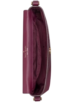 Kate Spade New York Gwen Patent Crossbody Bag Deep Cherry