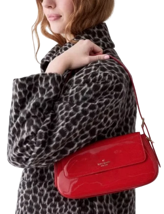 Kate Spade New York Gwen Patent Shoulder Bag KS Bright Red