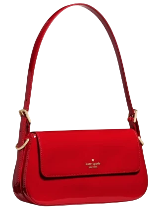Kate Spade New York Gwen Patent Shoulder Bag KS Bright Red
