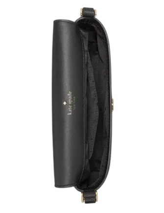 Kate Spade New York Gwen Textured Patent Crossbody Bag Black