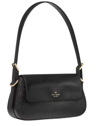 Kate Spade New York Gwen Textured Patent Shoulder Bag Black