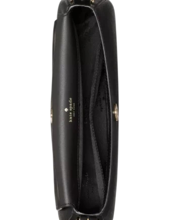 Kate Spade New York Gwen Textured Patent Shoulder Bag Black
