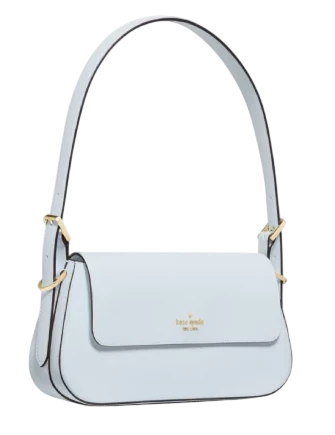 Kate Spade New York Gwen Textured Patent Shoulder Bag Ocean Fog