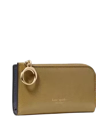 Kate Spade New York Halo Glazed Small Bifold Wallet Dried Thyme 