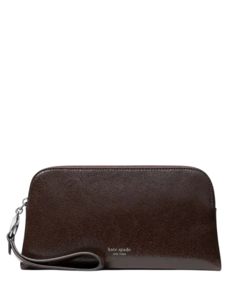 Kate Spade New York Halo Glazed Wristlet Hot Fudge