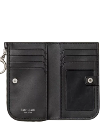 Kate Spade New York Halo Small Bifold Wallet Black