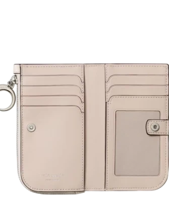 Kate Spade New York Halo Small Bifold Wallet Cream