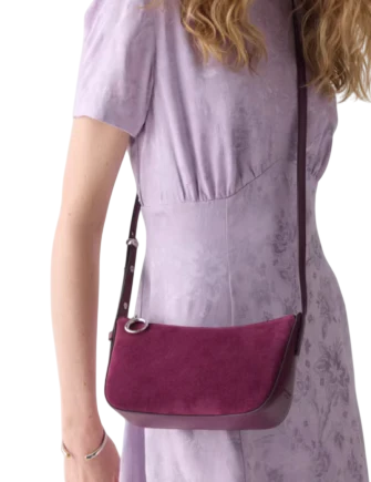 Kate Spade New York Halo Suede Crossbody Purple Agate