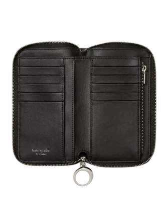 Kate Spade New York Halo Zip Around Wallet Black