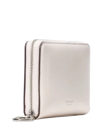 Kate Spade New York Halo Zip Around Wallet Cream