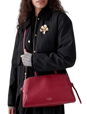 Kate Spade New York Harper Satchel Bag Red Jam