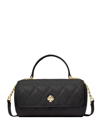 Kate Spade New York Heart Barrel Quilted Crossbody Black