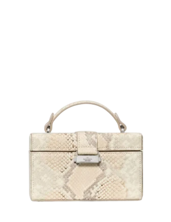 Kate Spade New York Heirloom Snake Vanity Bag Natural